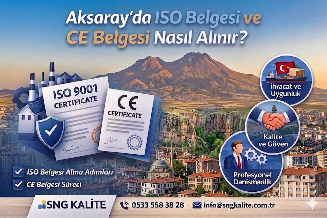 Aksaray’da ISO ve CE Belgesi Nasıl Alınır? 2026 Güncel Rehber