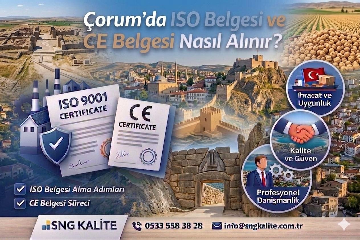 Çorum’da ISO Belgesi ve CE Belgesi Nasıl Alınır? (2026 Güncel Rehber)