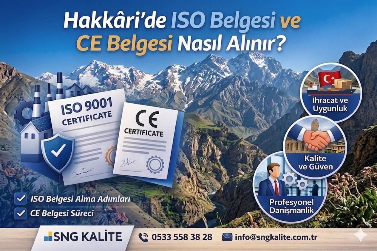 Hakkari’de ISO Belgesi ve CE Belgesi Nasıl Alınır? (2026 Güncel ve Kapsamlı Rehber)