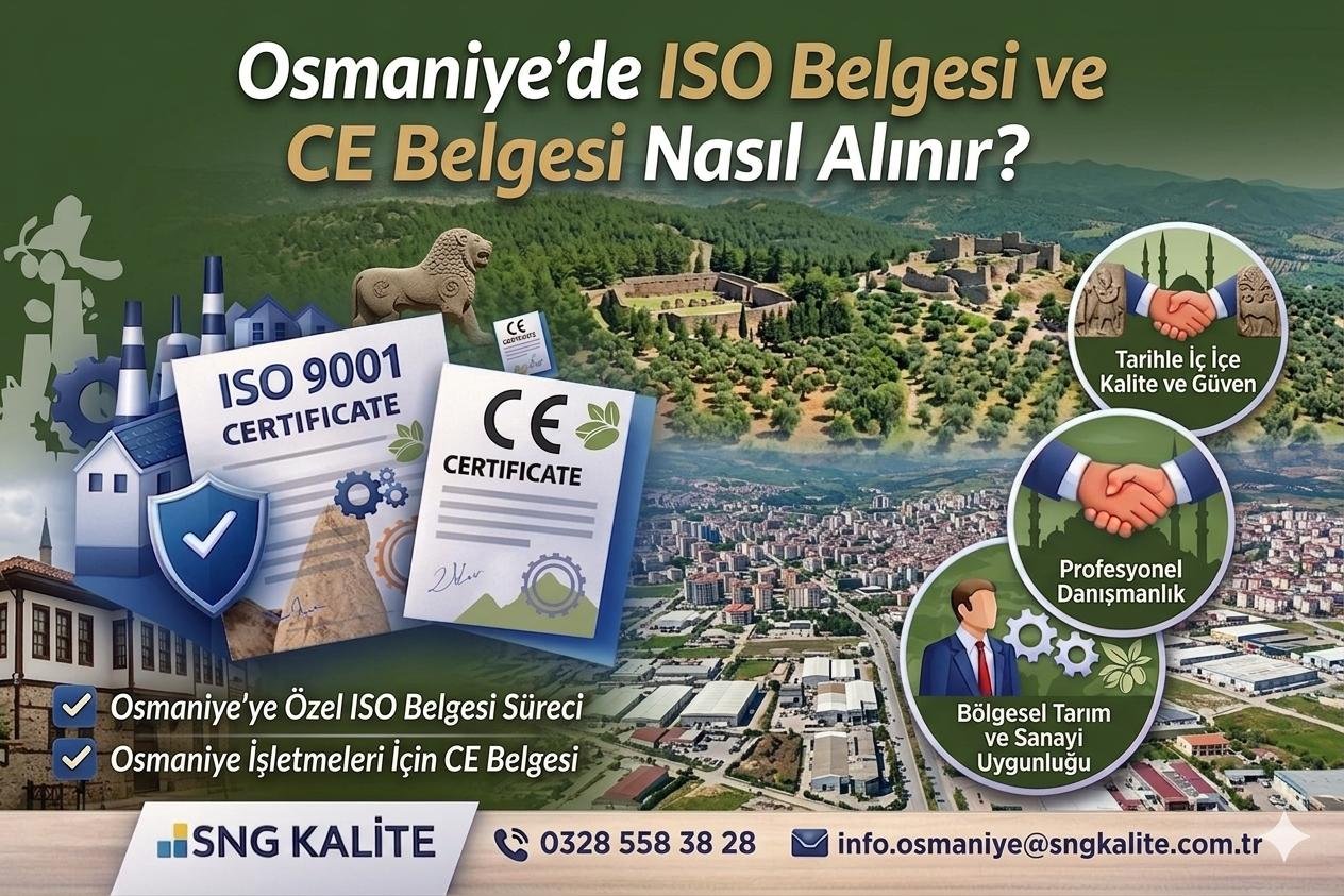 Osmaniye’de ISO Belgesi ve CE Belgesi Nasıl Alınır? (2026 Güncel ve Uygulamalı Rehber)