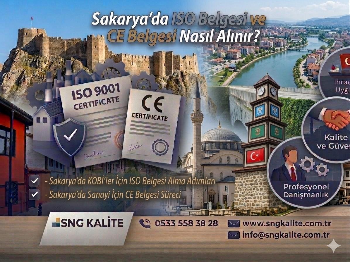 Sakarya’da ISO Belgesi ve CE Belgesi Nasıl Alınır? (2026 Güncel Rehber)