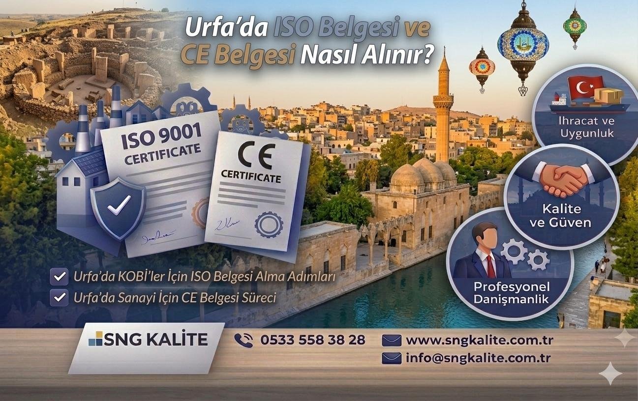 Şanlıurfa’da ISO Belgesi ve CE Belgesi Nasıl Alınır? (2026 Güncel, Detaylı ve Stratejik Rehber)