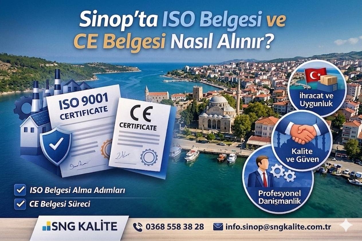 Sinop’ta ISO Belgesi ve CE Belgesi Nasıl Alınır? (2026 Güncel, Stratejik ve Uygulamalı Rehber)