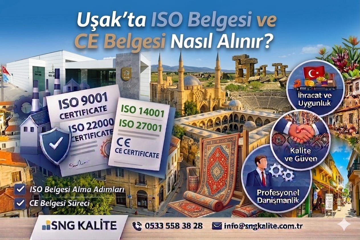 Uşak’ta ISO Belgesi ve CE Belgesi Nasıl Alınır? (2026 Rehberi)