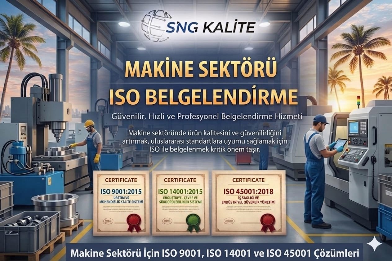 Makine Sektörü için ISO Belgelendirme