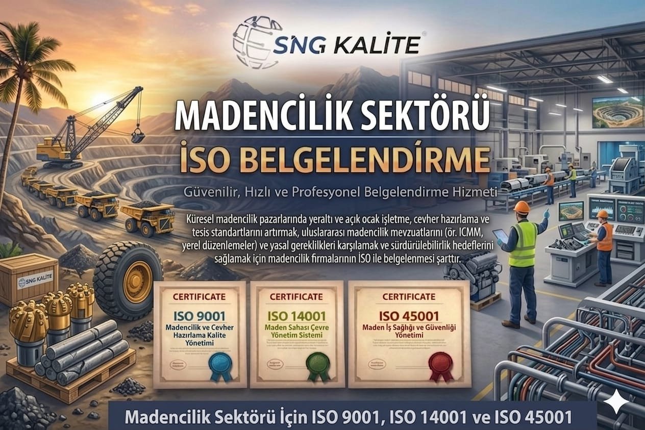 Madencilik Sektörü için ISO Belgelendirme