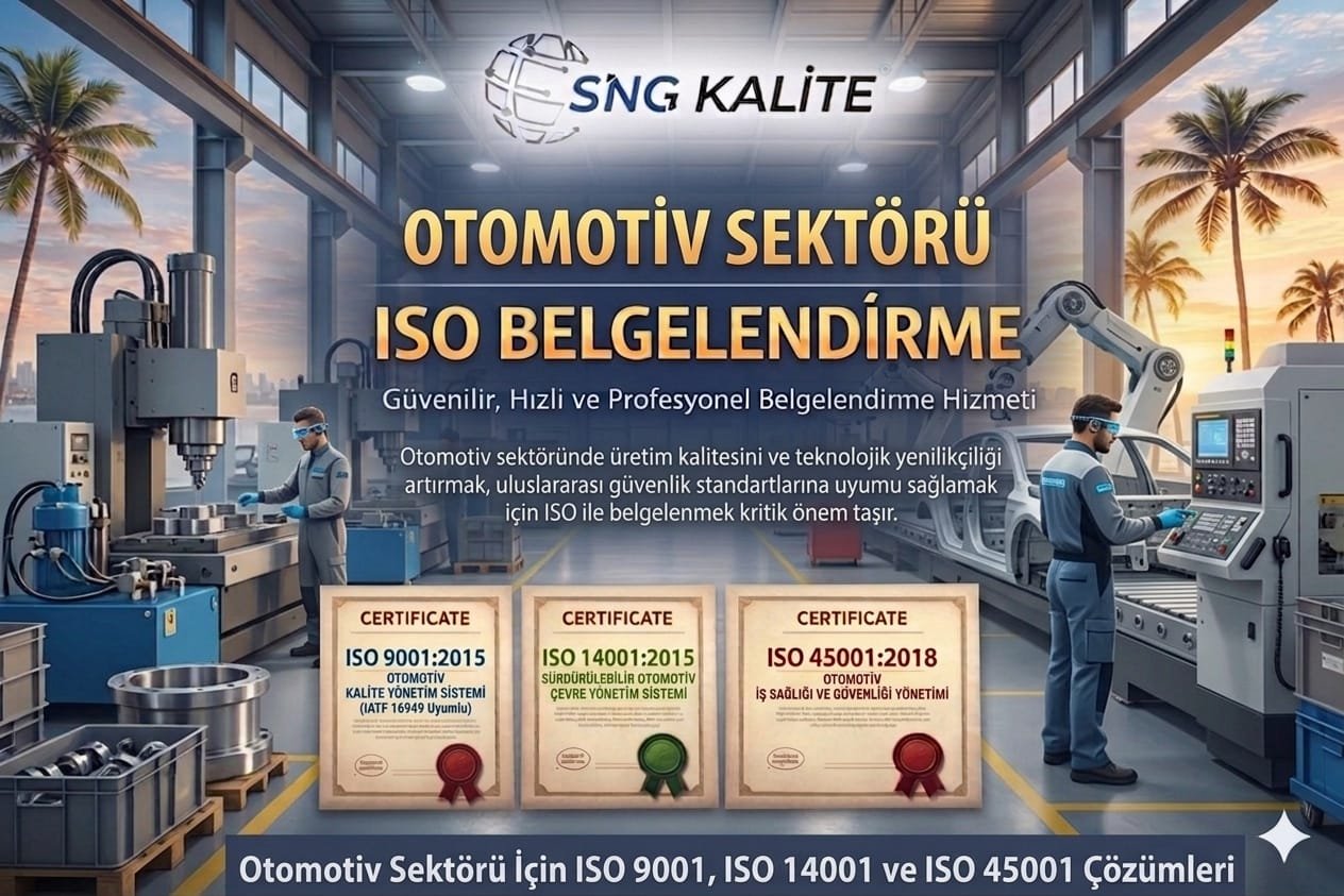 Otomotiv Sektörü için ISO Belgelendirme
