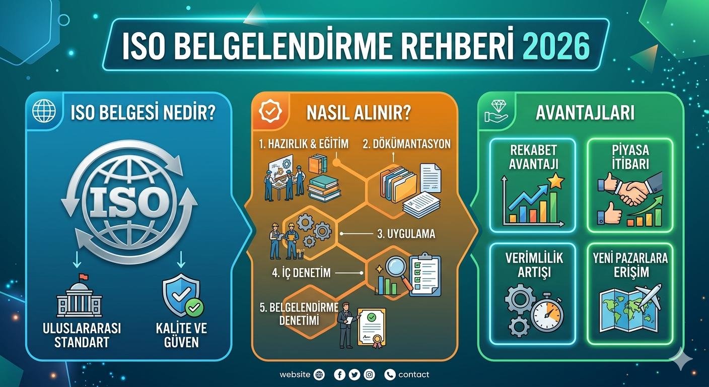 ISO Belgelendirme Rehberi 2026: ISO Belgesi Nedir, Nasıl Alınır ve Avantajları - ISO belgesi blog yazısı