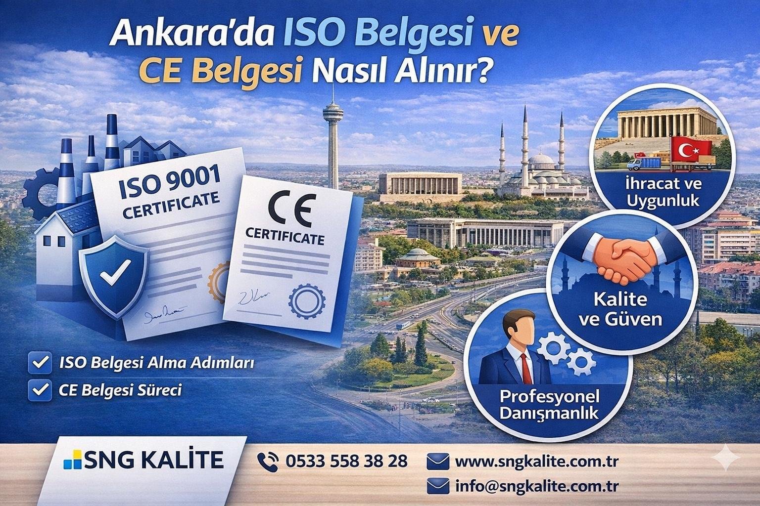 Ankara’da ISO ve CE Belgesi Nasıl Alınır? (2026 Güncel Rehber) - ISO belgesi blog yazısı