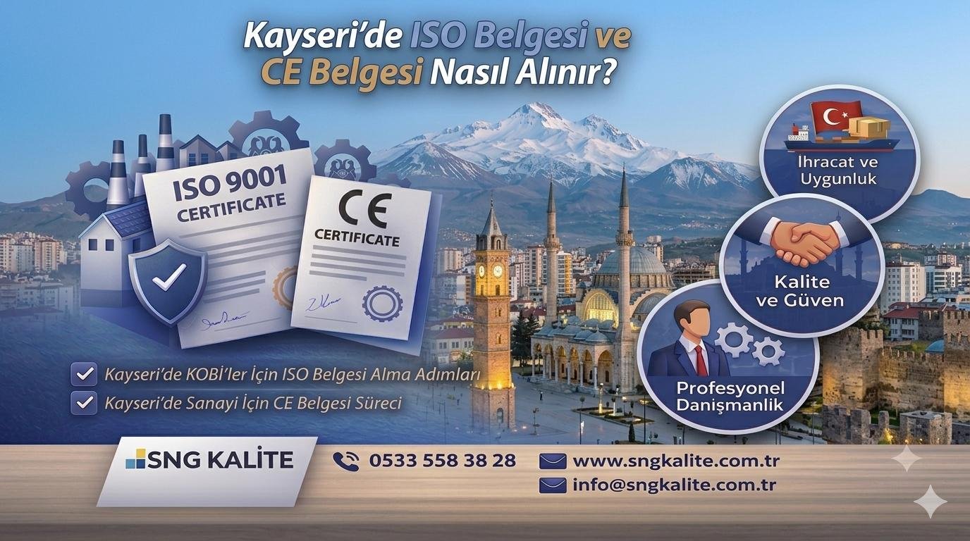 Kayseri’de ISO Belgesi ve CE Belgesi Nasıl Alınır? 2026 Güncel Rehber - ISO belgesi blog yazısı