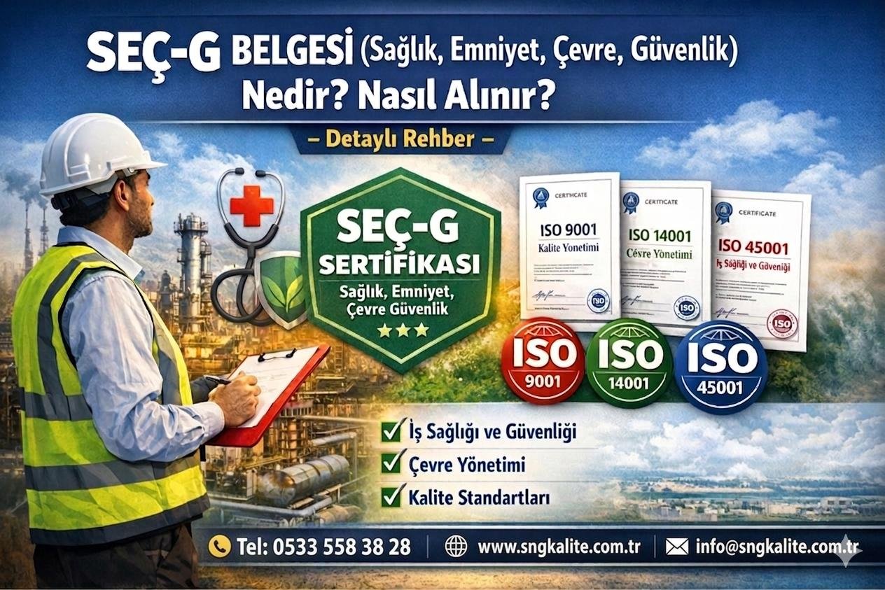 SEÇ-G Belgesi (Sağlık, Emniyet, Çevre, Güvenlik) Nedir? Nasıl Alınır? - ISO belgesi blog yazısı