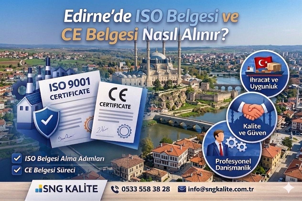 Edirne’de ISO Belgesi ve CE Belgesi Nasıl Alınır? (2026 Güncel Rehber)