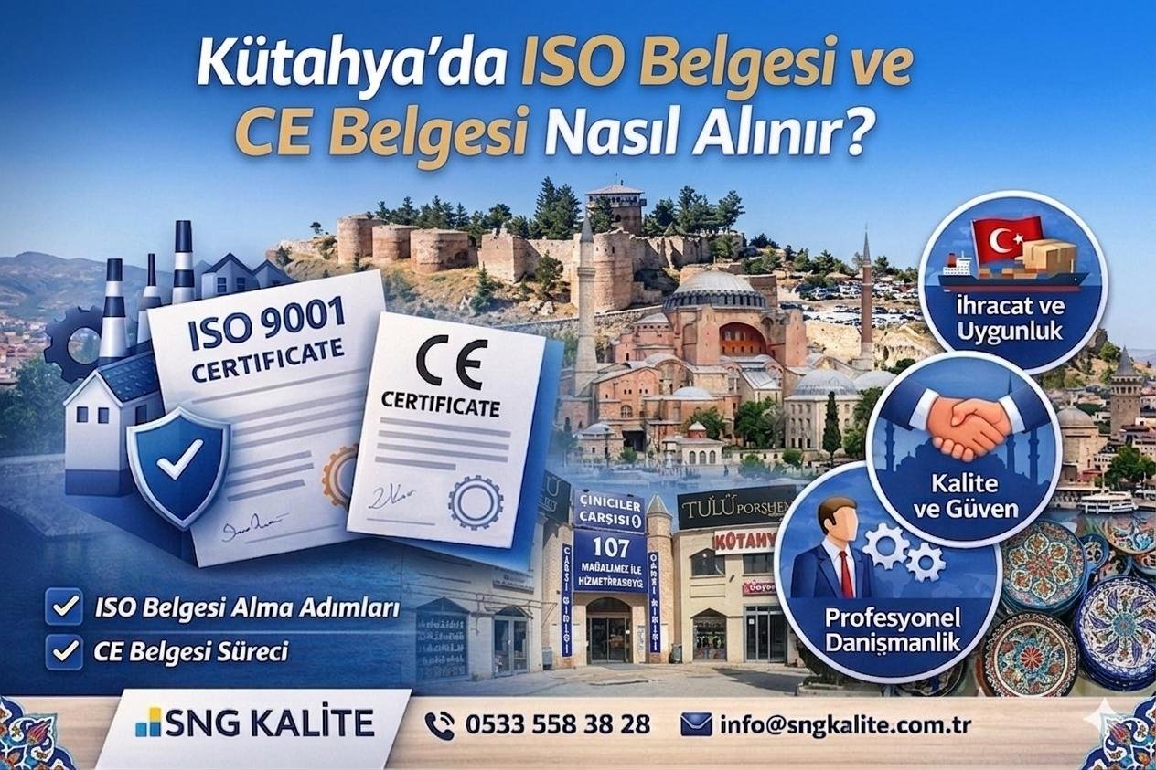 Kütahya’da ISO Belgesi ve CE Belgesi Nasıl Alınır? (2026 Güncel Rehber)