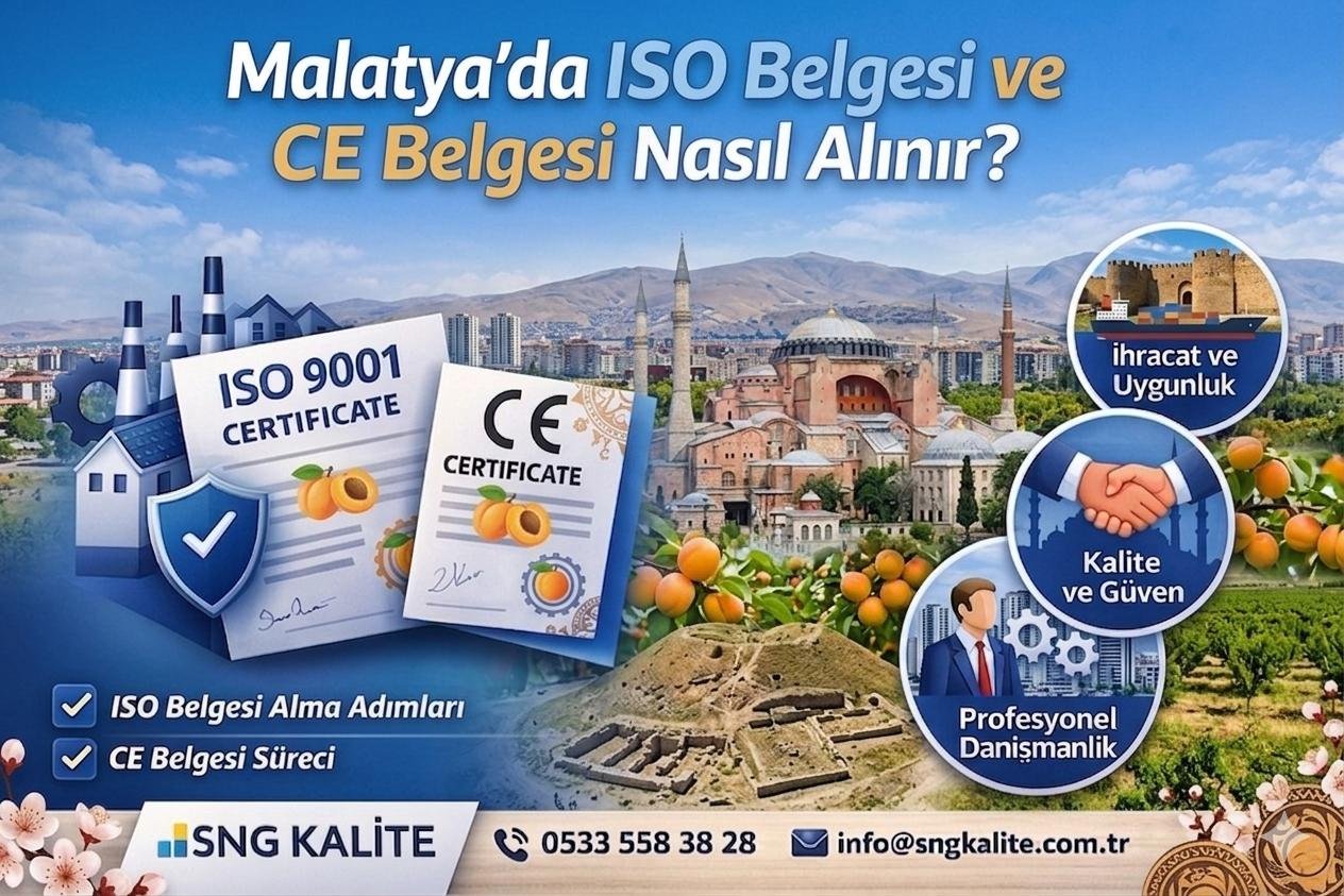 Malatya’da ISO Belgesi ve CE Belgesi Nasıl Alınır? (2026 Güncel Rehber)