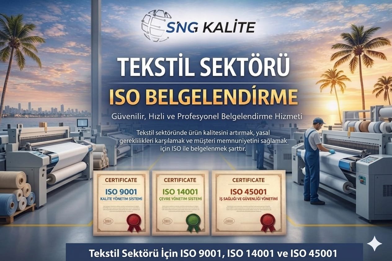 Tekstil Sektörü için ISO Belgelendirme